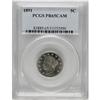 Image 1 : 1891 5C PR65 Cameo PCGS. Glassy fields surround the cr