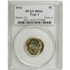 Image 1 : 1913 5C Type Two MS66 PCGS. A bright, lustrous Premium