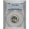 Image 1 : 1928 5C MS66 PCGS. A striking Premium Gem, untoned wit