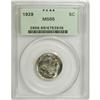 Image 1 : 1929 5C MS66 PCGS. Boldly struck overall with just a t