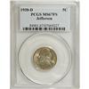 Image 1 : 1938-D 5C MS67 Full Steps PCGS. It is the gorgeous per