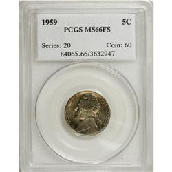 1959 5C MS66 Full Steps PCGS. As with many of the P-mi