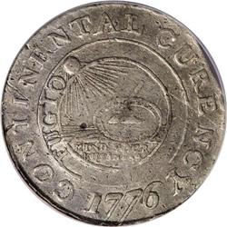 1776 $1 Continental Dollar, CURENCY, Pewter VF20.
