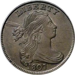 1807 1C "Comet" Variety MS63 Brown PCGS. S-271, R.1, D