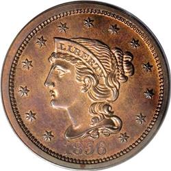 1856 1C PR64 Red and Brown PCGS. N-5, Low R.5. Proofs