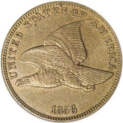 1856 1C XF40 ANACS. Snow-9. This die combination is a