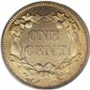 Image 2 : 1858 1C Small Letters MS66 PCGS. Low Leaves Reverse, O