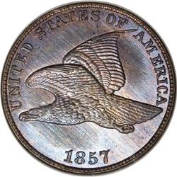 1857 1C PR65 NGC. Provided one ignores the numerous pa