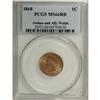 Image 3 : 1868 1C MS66 Red PCGS. Ex: Walsh Collection. Snow-8. F