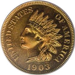 1903 1C PR67 Red PCGS. A common coin in a phenomenally