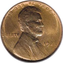 1922 No D 1C Weak Reverse MS64 Red and Brown PCGS. Hou