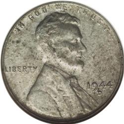 1944-D 1C --Struck on a 1943 Zinc-Coated Steel Cent Pla