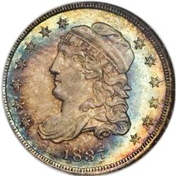 1837 H10C Large 5C MS67 S NGC. V-1, LM-5, R.1. The up