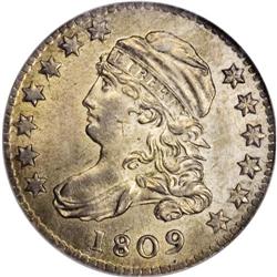 1809 10C MS65 NGC. JR-1, R.4. Only one die pairing is