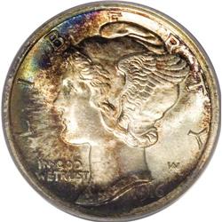 1916 10C MS68 Full Bands PCGS. Few coins of any date o