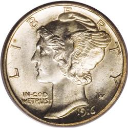 1916-D 10C MS66 Full Bands PCGS. This is one of the fi