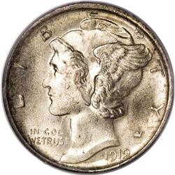 1919-D 10C MS65 Full Bands PCGS. Both sides of this im