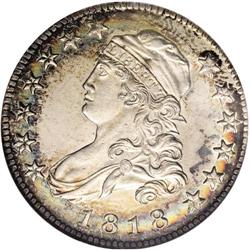 1818 25C MS66 NGC. B-2, R.1. Die State II. This variet