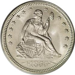 1855 25C Arrows MS66 PCGS. For the slightly more than