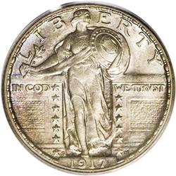 1917-S 25C Type Two MS67 Full Head PCGS. From the Chic