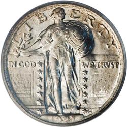 1921 25C MS66 Full Head PCGS. Quarter dollars were onl