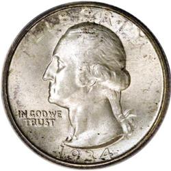 1934-D 25C Medium Motto MS67 PCGS. The 1934-D Washingt