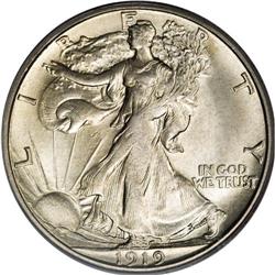 1919-S 50C MS64 PCGS. This early branch mint half doll