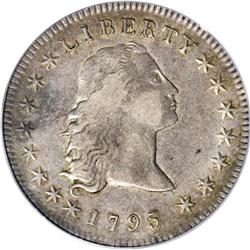 1795 S$1 Flowing Hair, Three Leaves XF45 PCGS. B-5, BB