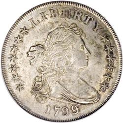 1799/8 S$1 13 Stars Reverse MS62 NGC. B-1, BB-142, R.4