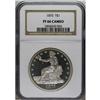 Image 3 : 1875 T$1 PR66 Cameo NGC. Type One Reverse, with a berr
