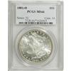 Image 3 : 1881-O S$1 MS66 PCGS. A crescent of rainbow color on t