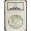 Image 3 : 1889-CC S$1 MS61 NGC. Strictly a Mint State coin, with