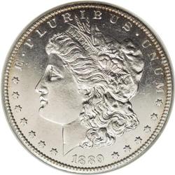 1889-CC S$1 MS61 Deep Mirror Prooflike ANACS. An impre