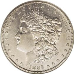 1893-S S$1 AU53 NGC. The 1893-S is one of the most des