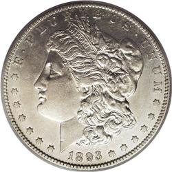 1893-S S$1 AU53 PCGS. The classic key-date in the Morg