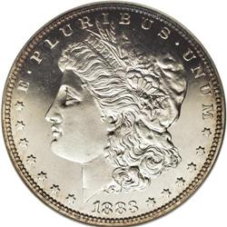 1883 S$1 PR67 NGC. The mint struck 1,039 Morgan dollar