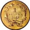 Image 2 : 1855 G$1 MS64 PCGS. A Choice Mint State example of thi