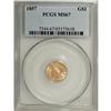 Image 3 : 1857 G$1 MS67 PCGS. While Gem Type Three dollars from