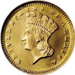 1872 G$1 MS68 Prooflike NGC. Ex: Bareford. There is no