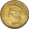 Image 1 : 1875 G$1 MS63 PCGS. The 1875 gold dollar comes with a