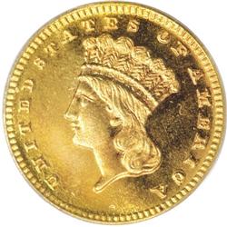 1887 G$1 PR66 PCGS. Except for the final-year 1889, th