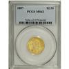 Image 3 : 1807 $2 1/2 MS62 PCGS. Breen-6124, BD-1, R.3. There is