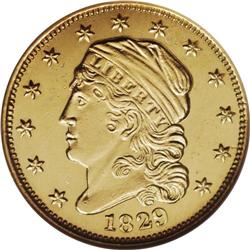 1829 $2 1/2 MS62 NGC. Breen-6132, BD-1, High R.4. Only