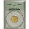 Image 3 : 1840-O $2 1/2 MS62 PCGS. The 1840-O is an unheralded f