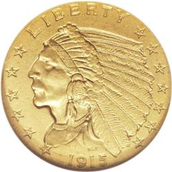 1915 $2 1/2 PR66 NGC. This Premium Gem proof has disti