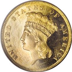 1880 $3 PR65 Cameo PCGS. As Bowers'' recent reference