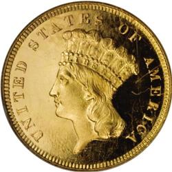 1880 $3 PR67 S Ultra Cameo NGC. A remarkable beauty w