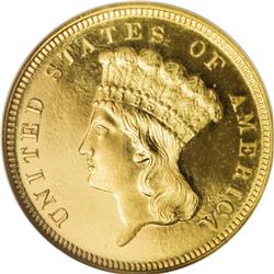 1887 $3 PR67 S Cameo NGC. This Superb Gem Cameo Proof