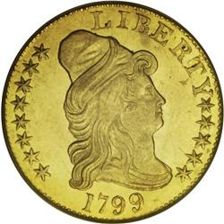 1799 $5 Small Stars Reverse MS63 PCGS. Breen-6434, BD-