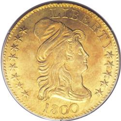 1800 $5 MS62 PCGS. Breen-6438, BD-5, High R.3. Only tw